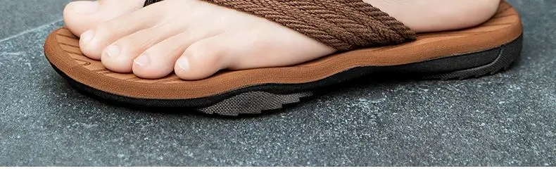 Men's flip-flops ins fashionable summer non-slip outdoor sandals Flip-Flops flip-flops men's net red sandals beach shoes men — feature 14