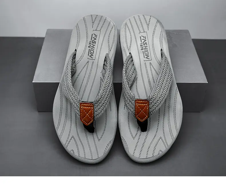 Men's flip-flops ins fashionable summer non-slip outdoor sandals Flip-Flops flip-flops men's net red sandals beach shoes men — feature 28