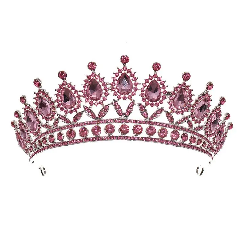Purple Crystal Princess Crown Hair Accessory