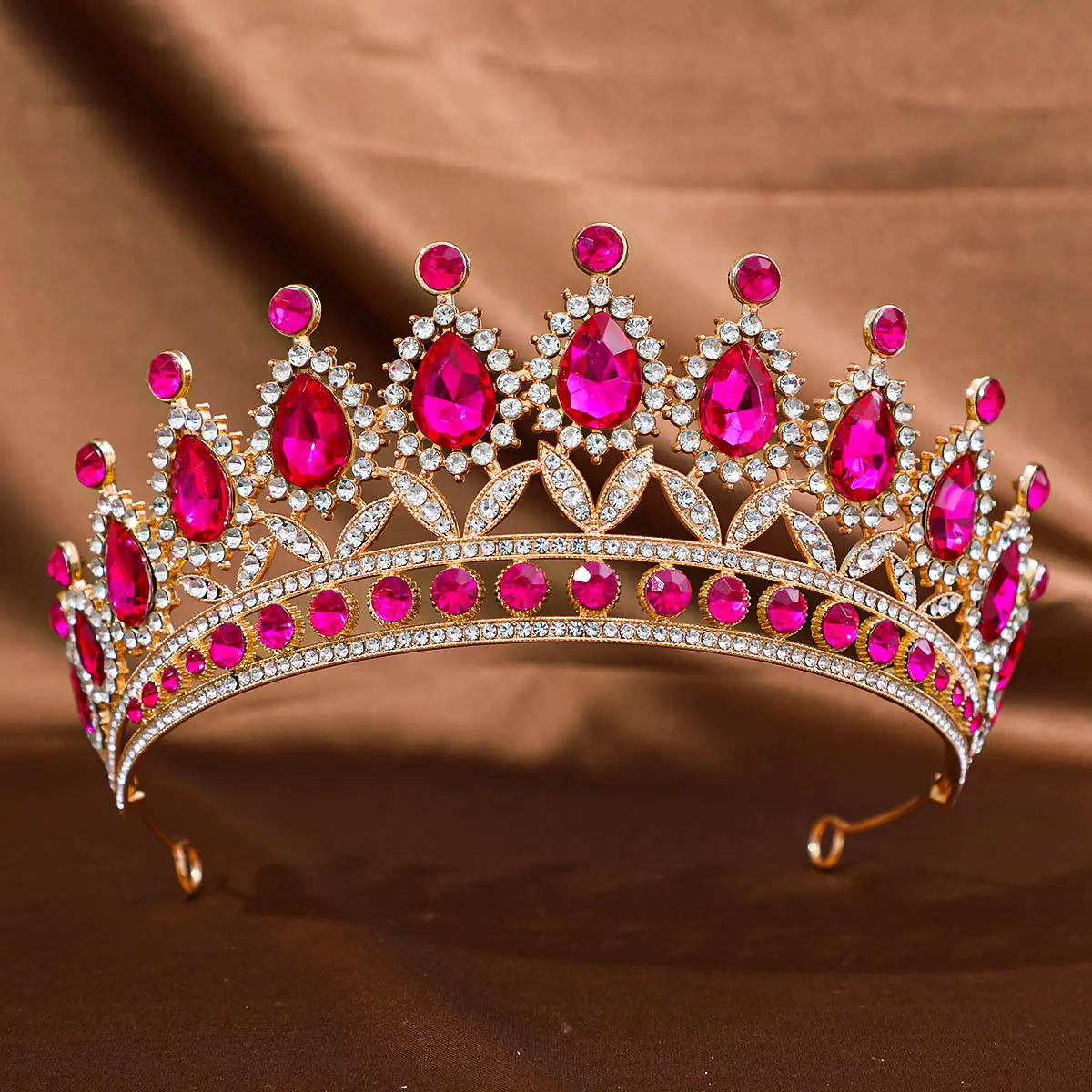 Purple Crystal Princess Crown Hair Accessory