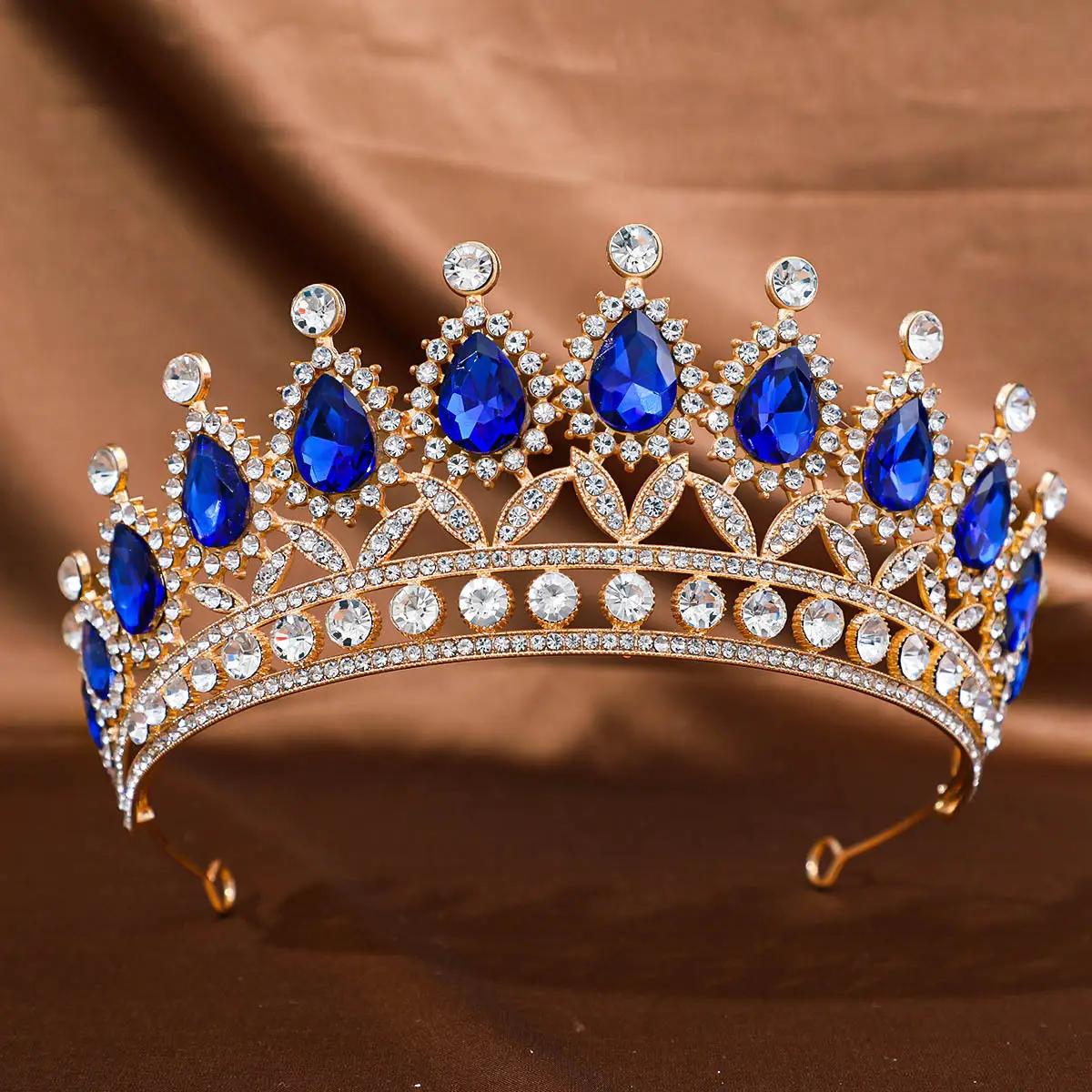 Purple Crystal Princess Crown Hair Accessory