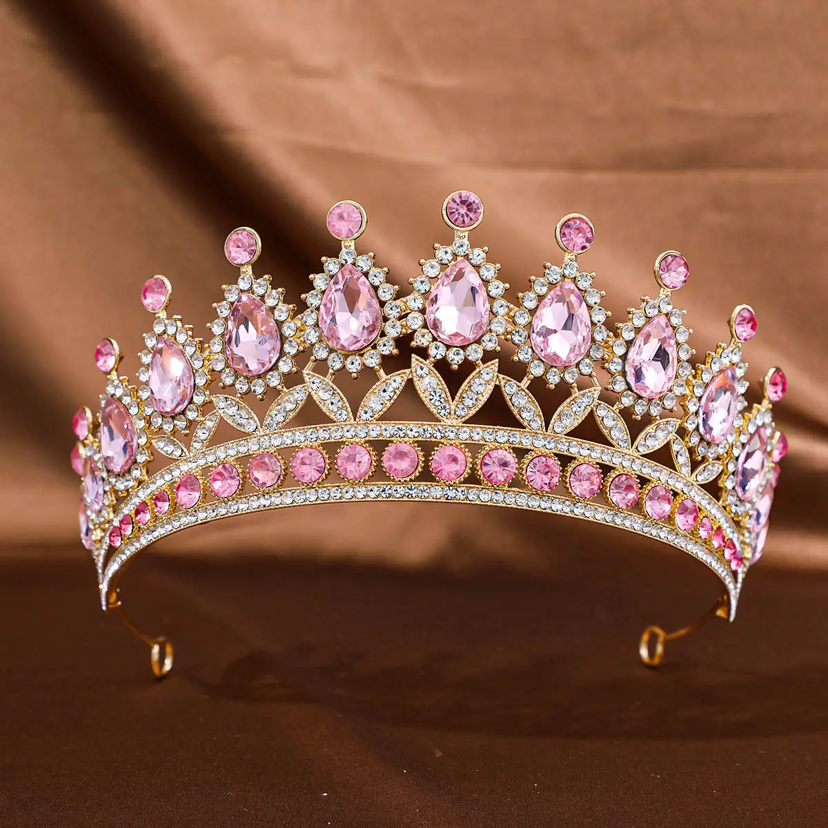Purple Crystal Princess Crown Hair Accessory
