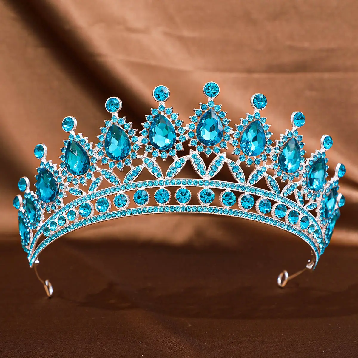 Purple Crystal Princess Crown Hair Accessory