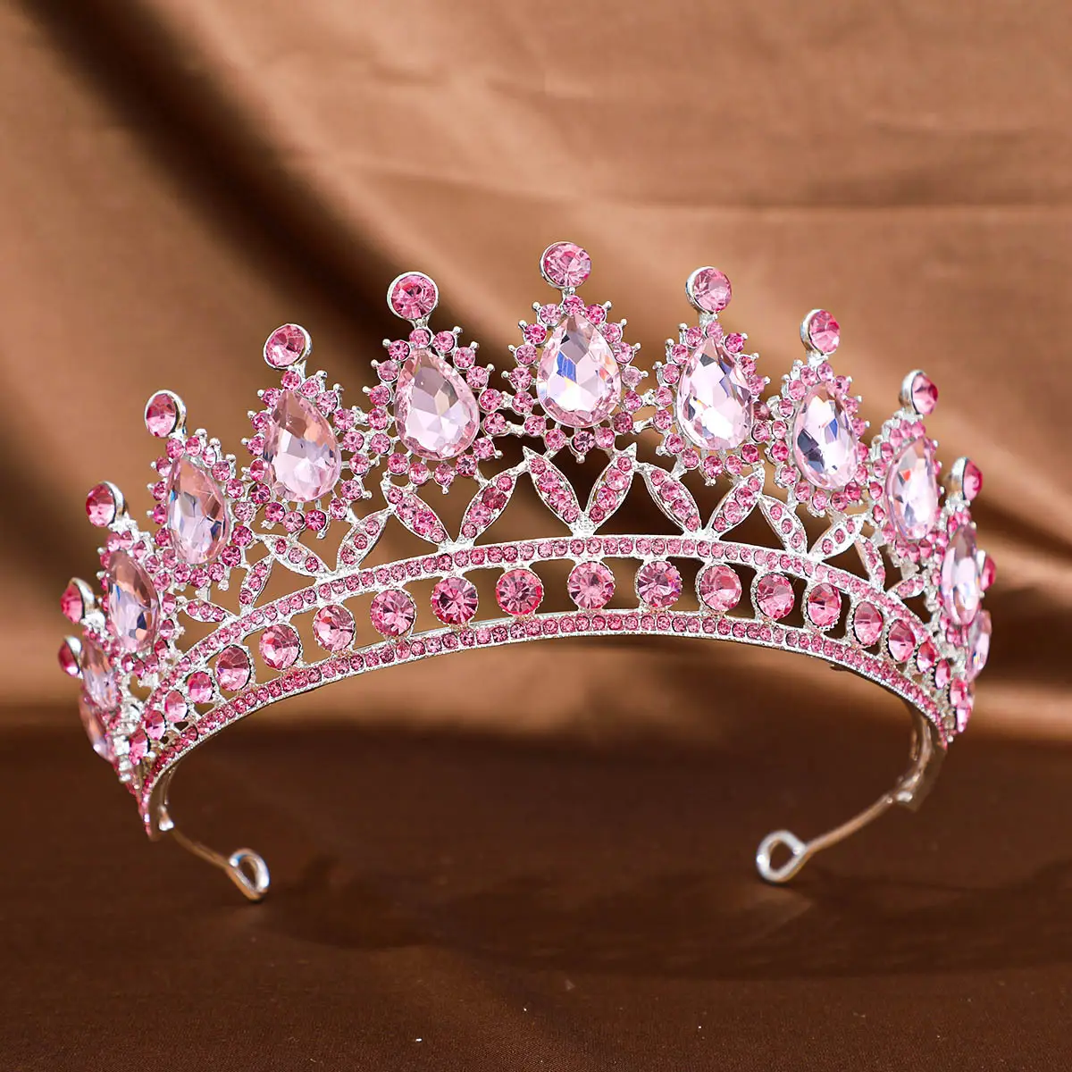 Purple Crystal Princess Crown Hair Accessory