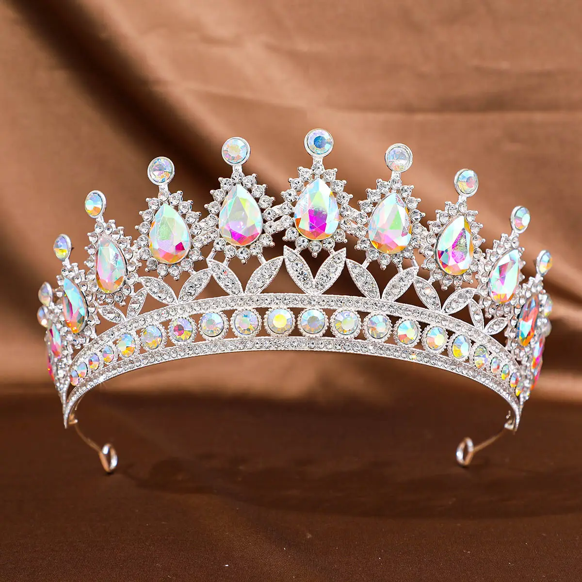 Purple Crystal Princess Crown Hair Accessory