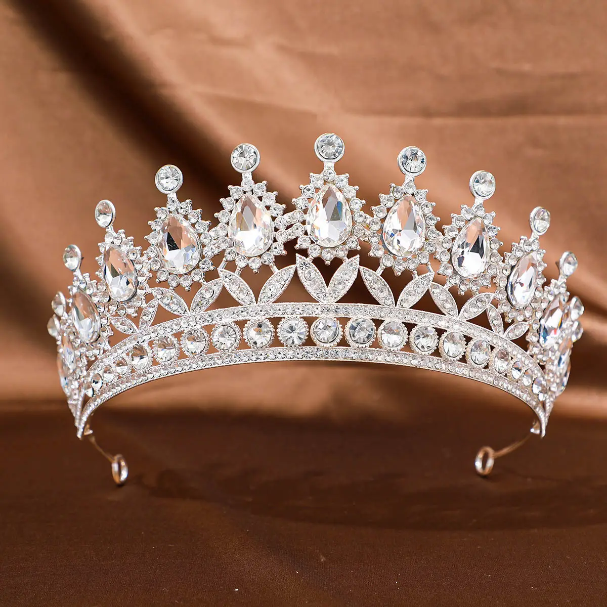 Purple Crystal Princess Crown Hair Accessory
