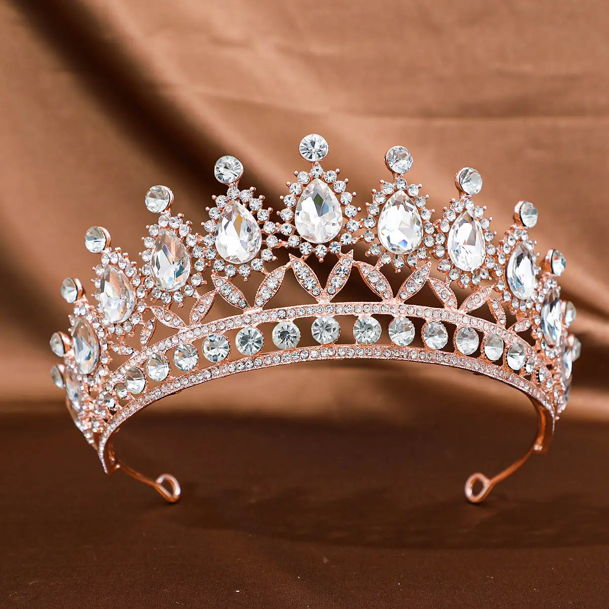 Purple Crystal Princess Crown Hair Accessory