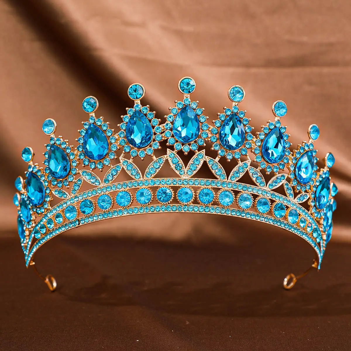 Purple Crystal Princess Crown Hair Accessory