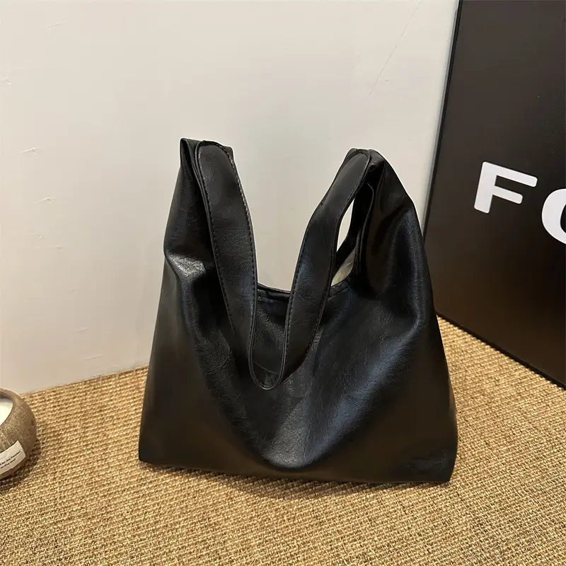 Black Vintage Women's Tote Bag 2024 New Arrival - Image 5