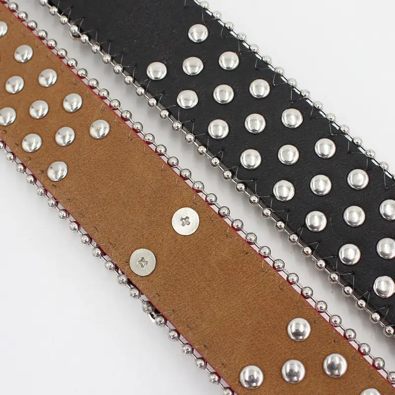 Red Rhinestone Skull Buckle Belt Set for Women - Image 9