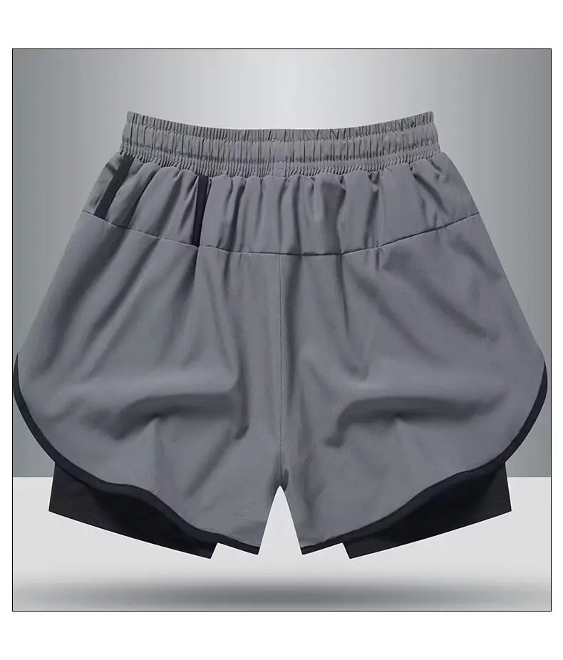 Men's Cross-Layer Running Shorts White Black Marathon — feature 10