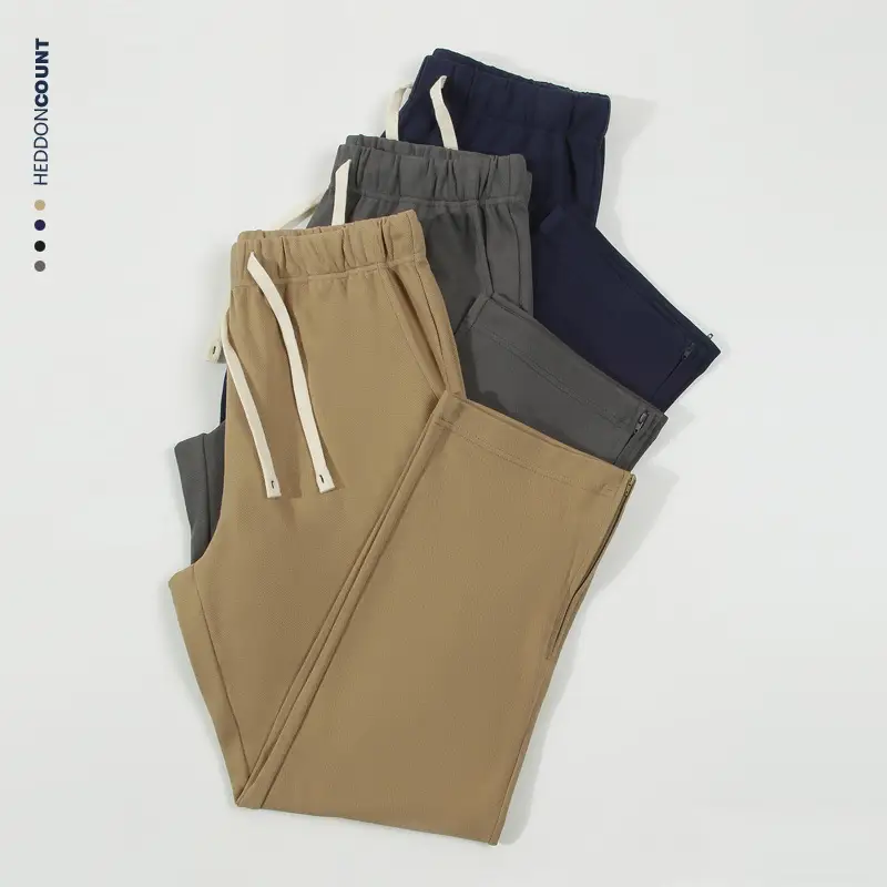 Dengjue Men's New Spring Summer Twill Cotton Sweatpants - Image 3