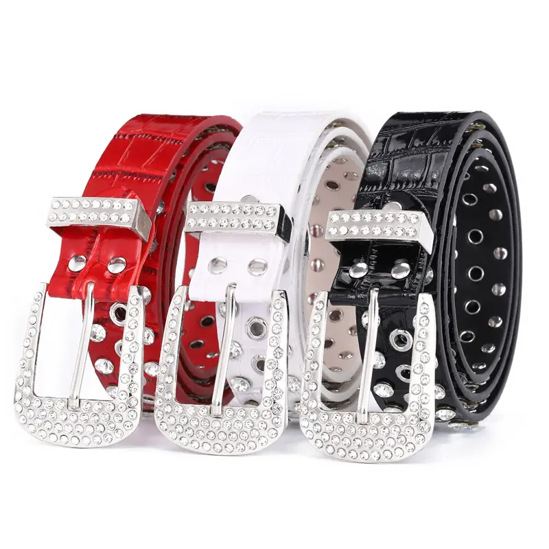 Women's Diamond Belt with Rhinestone Eye Inlay Set - Image 5