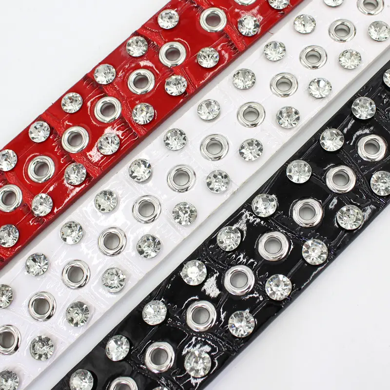 Women's Diamond Belt with Rhinestone Eye Inlay Set - Image 7