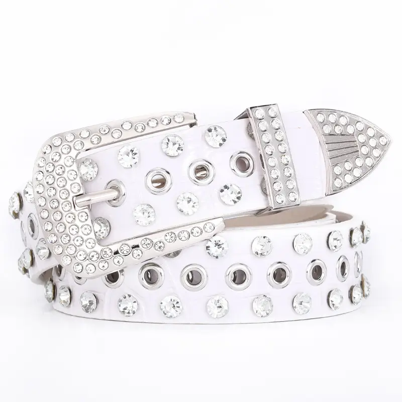 Women's Diamond Belt with Rhinestone Eye Inlay Set - Image 8