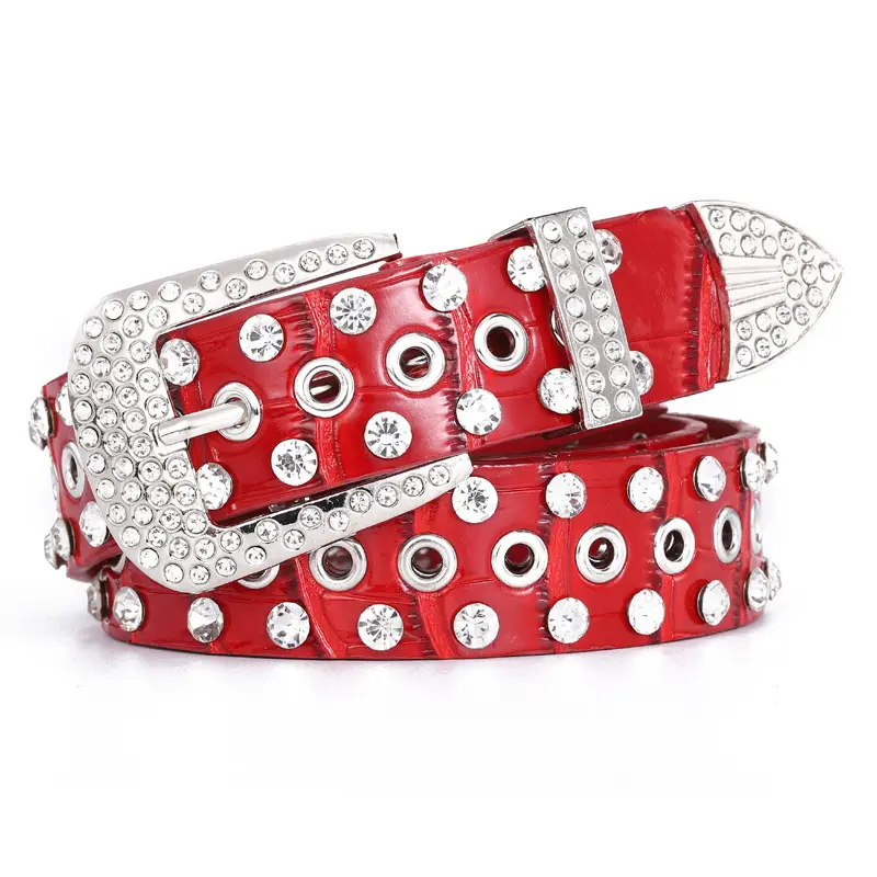 Women's Diamond Belt with Rhinestone Eye Inlay Set - Image 3
