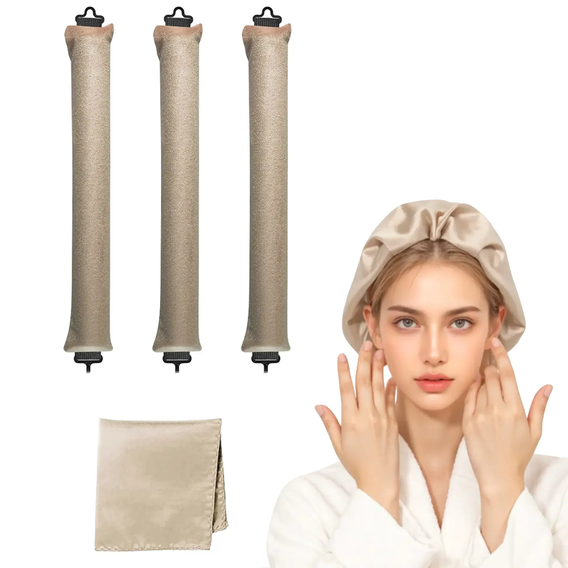 3 suit 70cm silk scarves-khaki