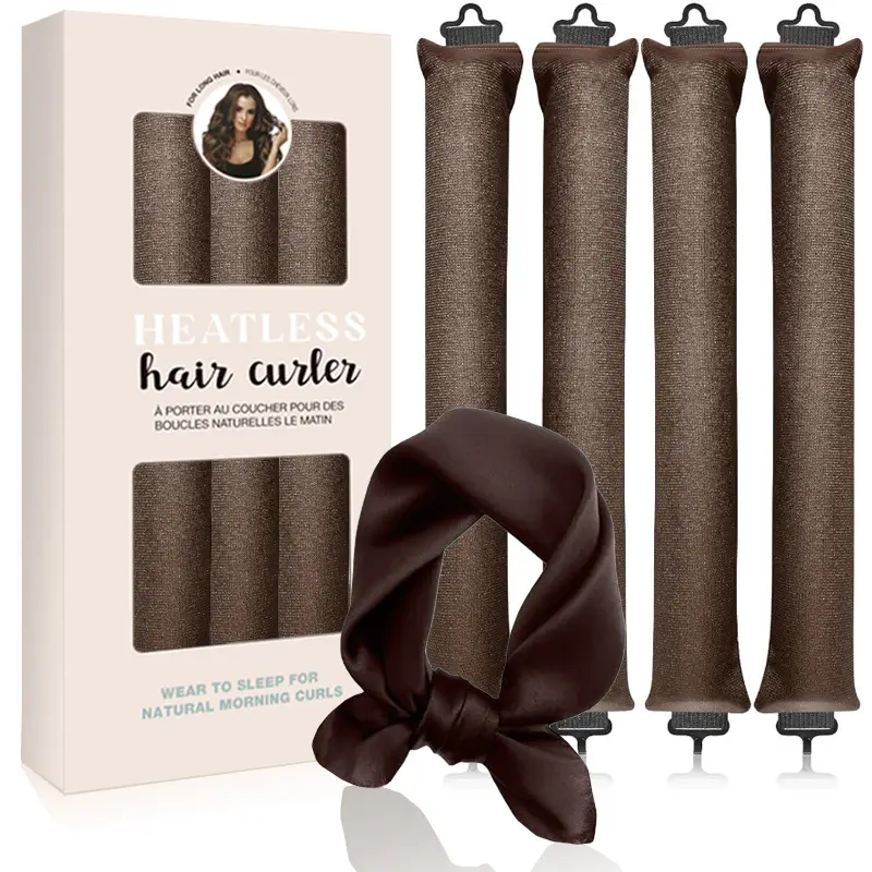 Color box - 4 pieces + silk scarf (coffee color)