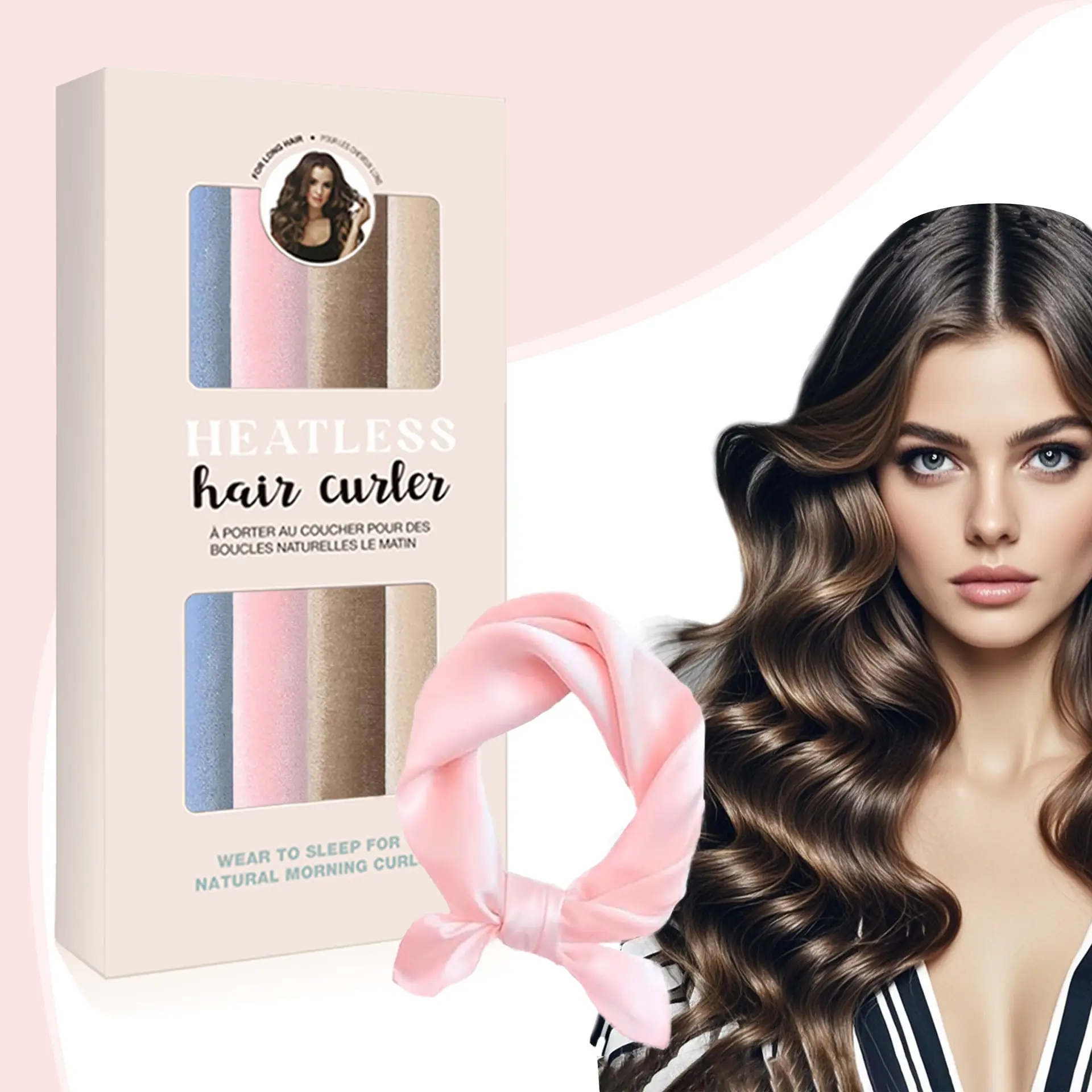 Cross-Border Heatless Curling Iron for Women Large Wave Hair Styling Tool - Image 80