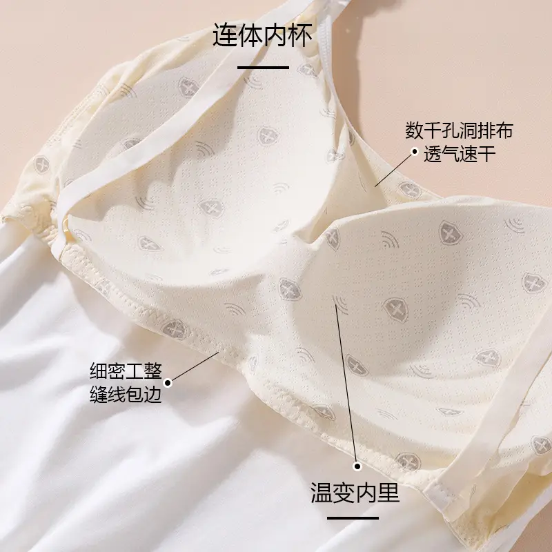Lactation Camisole Wear-Free Bra Pregnant Women's Underwear Bra Postpartum Nursing Women's Sleeping Wear Thin