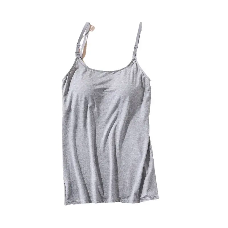 Lactation Camisole Wear-Free Bra Pregnant Women's Underwear Bra Postpartum Nursing Women's Sleeping Wear Thin