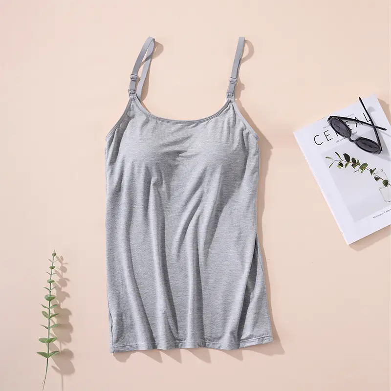 Lactation Camisole Wear-Free Bra Pregnant Women's Underwear Bra Postpartum Nursing Women's Sleeping Wear Thin