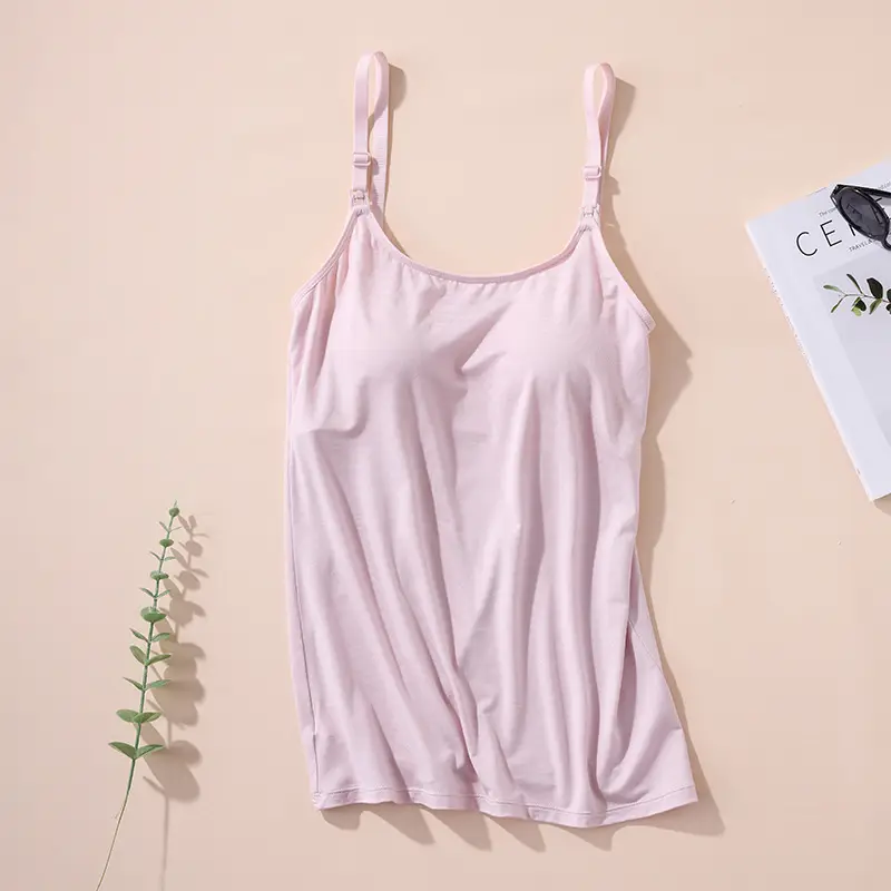 Lactation Camisole Wear-Free Bra Pregnant Women's Underwear Bra Postpartum Nursing Women's Sleeping Wear Thin