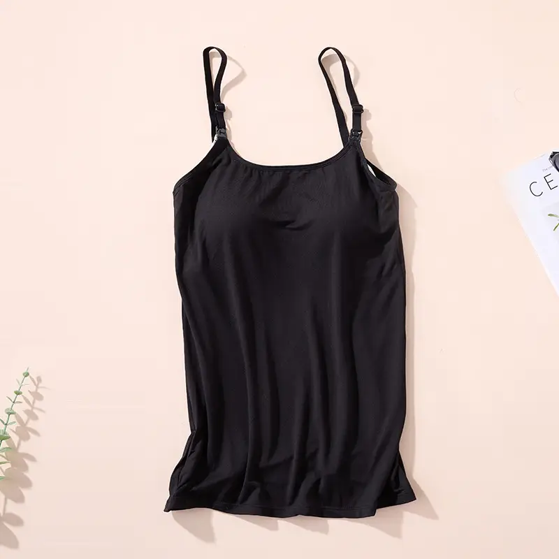 Lactation Camisole Wear-Free Bra Pregnant Women's Underwear Bra Postpartum Nursing Women's Sleeping Wear Thin