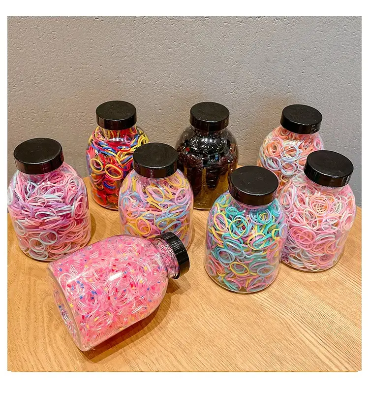 Black Disposable Rubber Bands for Girls 1000 Pack — feature 29