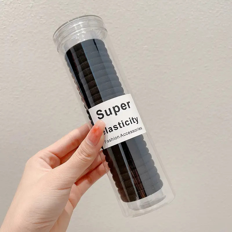 Black Disposable Rubber Bands for Girls 1000 Pack - Image 23