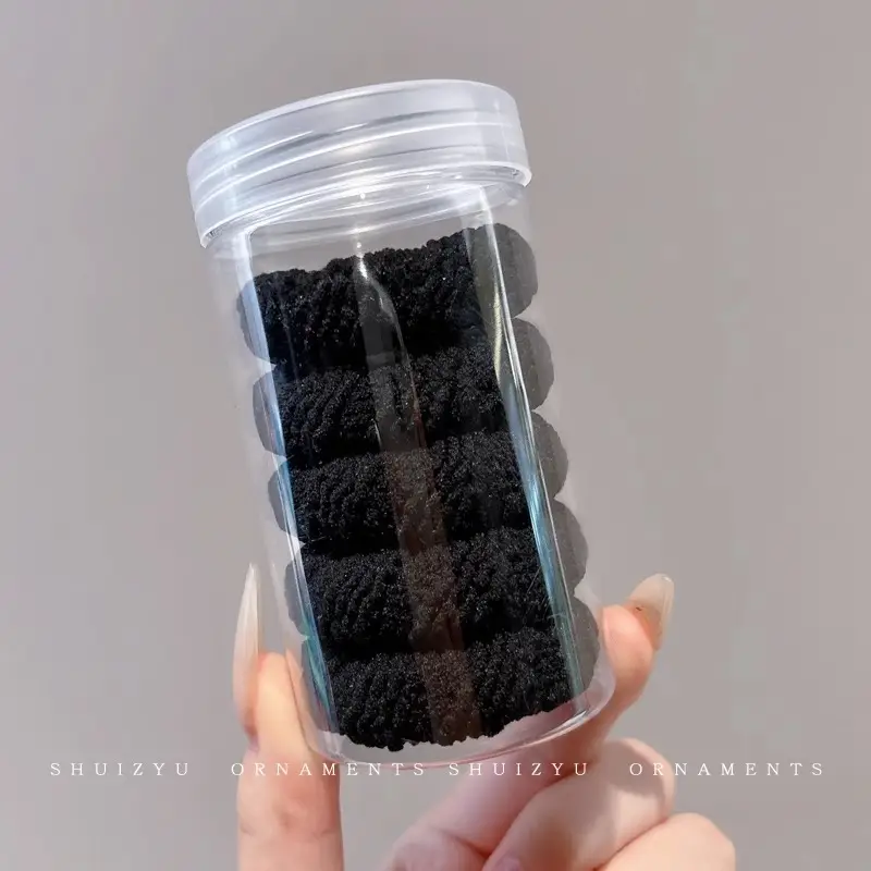Black Disposable Rubber Bands for Girls 1000 Pack - Image 28