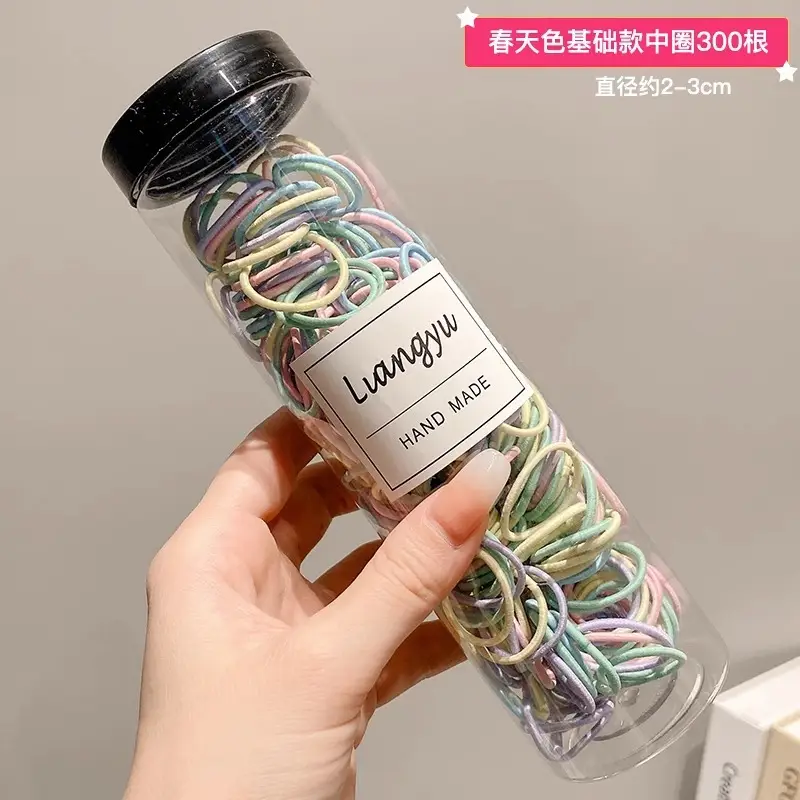 Black Disposable Rubber Bands for Girls 1000 Pack - Image 35
