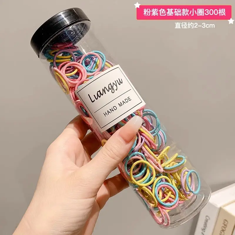 Black Disposable Rubber Bands for Girls 1000 Pack - Image 36