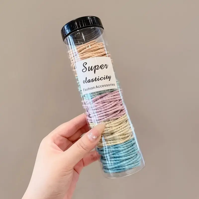 Black Disposable Rubber Bands for Girls 1000 Pack - Image 43