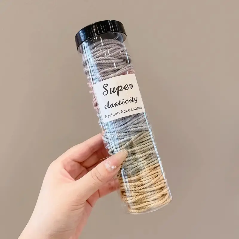 Black Disposable Rubber Bands for Girls 1000 Pack - Image 45