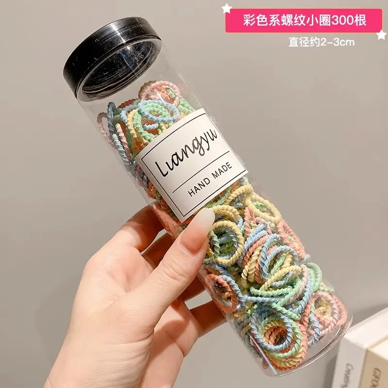Black Disposable Rubber Bands for Girls 1000 Pack - Image 47