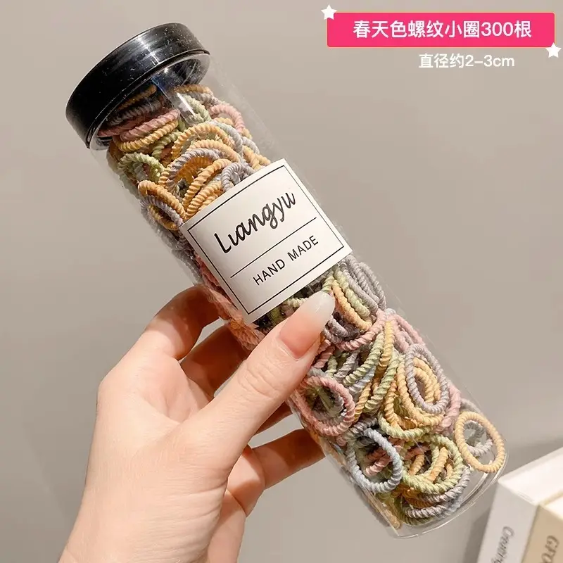Black Disposable Rubber Bands for Girls 1000 Pack - Image 48