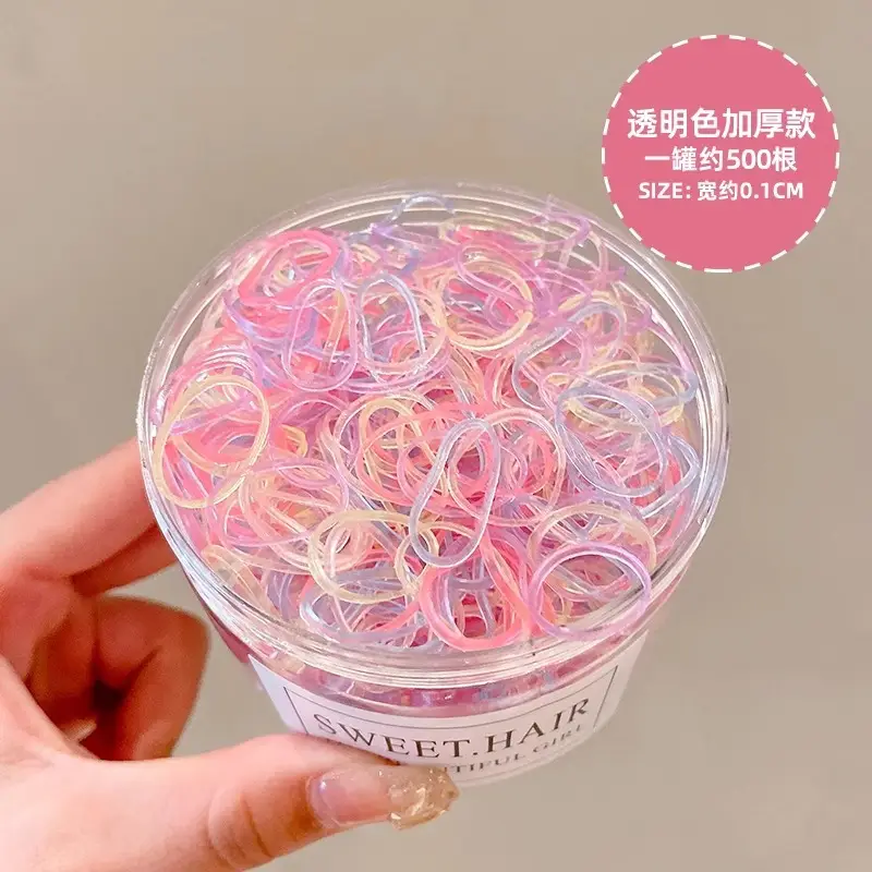 Black Disposable Rubber Bands for Girls 1000 Pack - Image 5