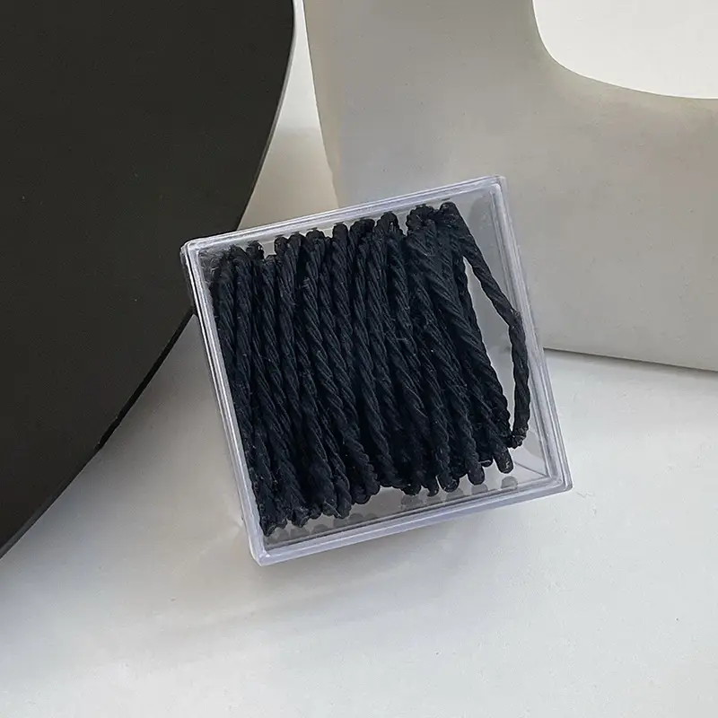 Black Disposable Rubber Bands for Girls 1000 Pack - Image 58