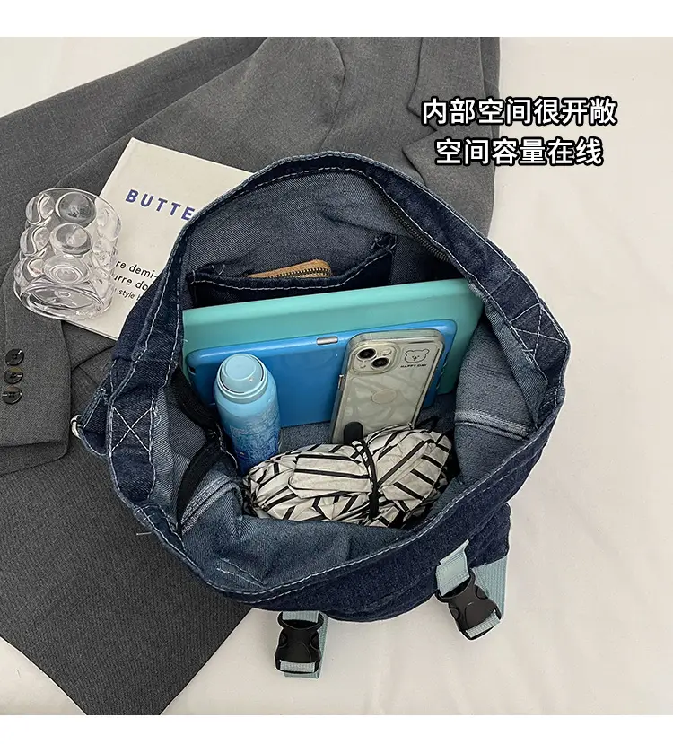 Denim Tote Bag Women Large Capacity Autumn Winter Crossbody — feature 16