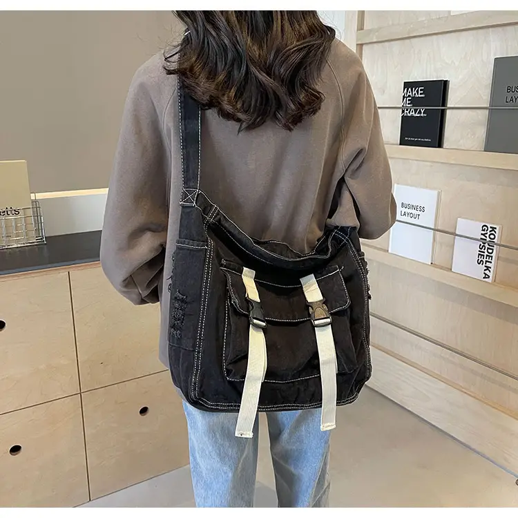 Denim Tote Bag Women Large Capacity Autumn Winter Crossbody — feature 17