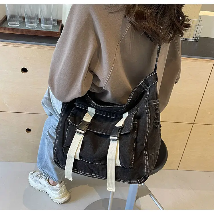 Denim Tote Bag Women Large Capacity Autumn Winter Crossbody — feature 18
