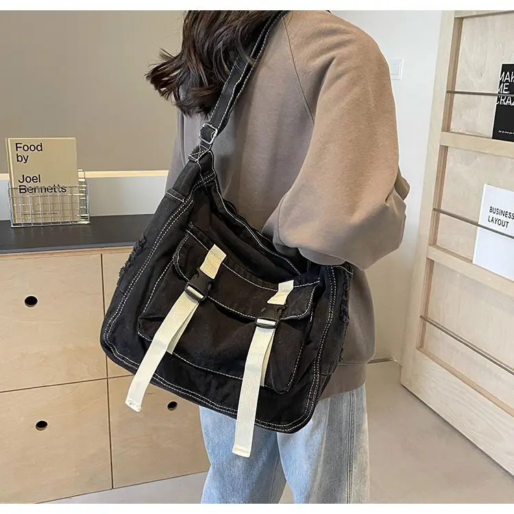 Denim Tote Bag Women Large Capacity Autumn Winter Crossbody — feature 19