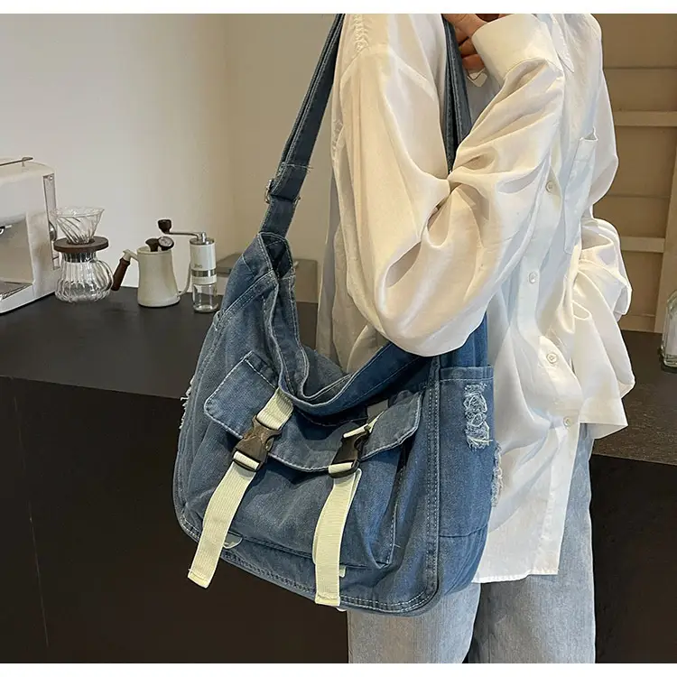 Denim Tote Bag Women Large Capacity Autumn Winter Crossbody — feature 21