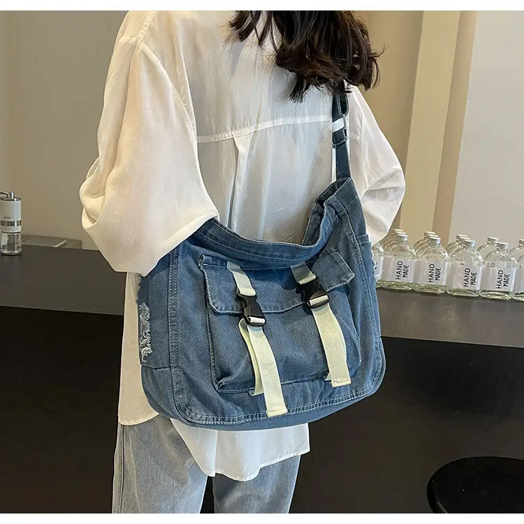 Denim Tote Bag Women Large Capacity Autumn Winter Crossbody — feature 22