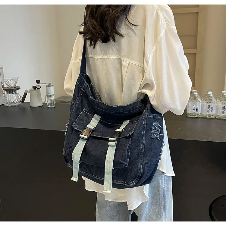 Denim Tote Bag Women Large Capacity Autumn Winter Crossbody — feature 24