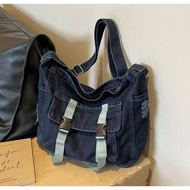 Denim Tote Bag Women Large Capacity Autumn Winter Crossbody — feature 26