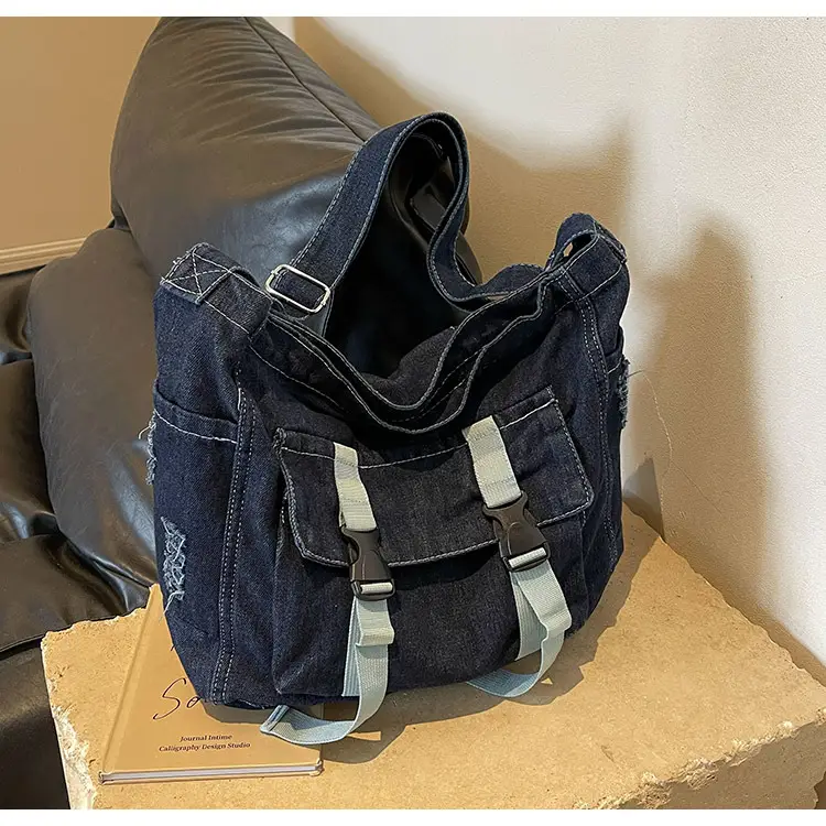 Denim Tote Bag Women Large Capacity Autumn Winter Crossbody — feature 28