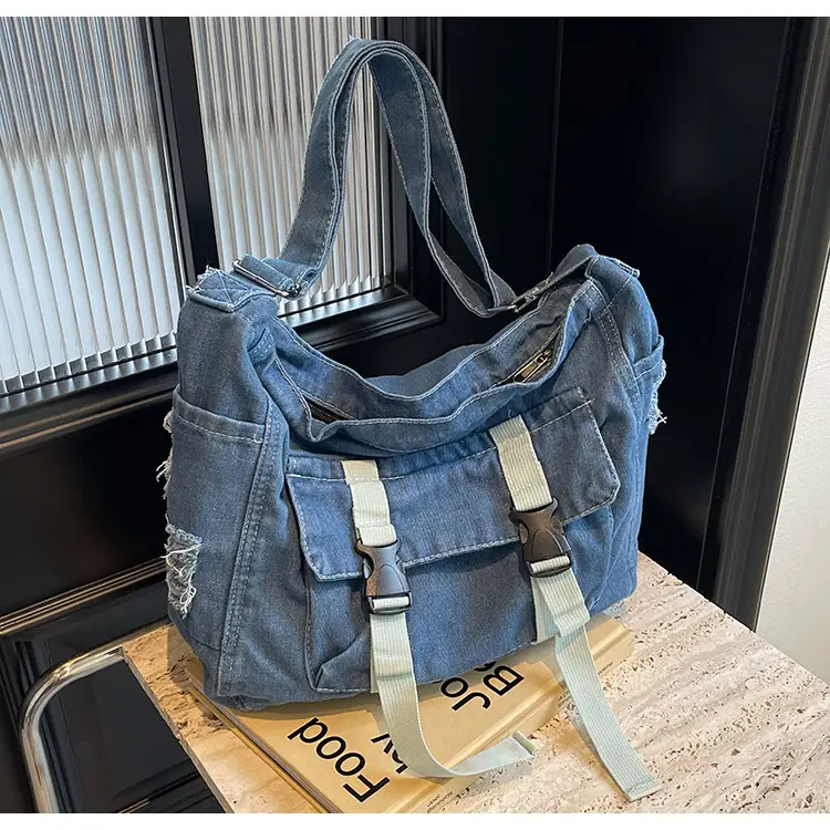 Denim Tote Bag Women Large Capacity Autumn Winter Crossbody — feature 31