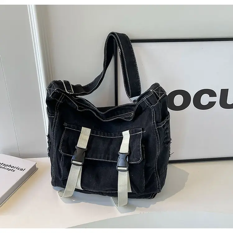 Denim Tote Bag Women Large Capacity Autumn Winter Crossbody — feature 32
